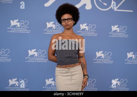 Myha'la nimmt am 2. September 2025 am 82. Internationalen Filmfestival in Venedig Teil. (Foto: Luca Carlino/NurPhoto)0 Stockfoto