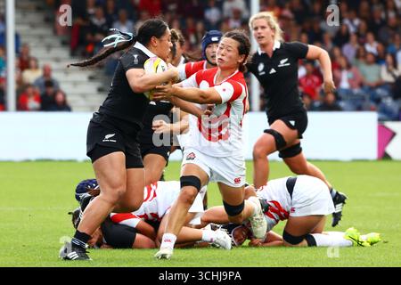 Exeter, Devon, Großbritannien. 31. August 2025. Damen Rugby World Cup Pool C: Neuseeland gegen Japan im Sandy Park, Exeter. Im Bild: Match-Action. Hinweis: Nidpor/Alamy Live News Stockfoto