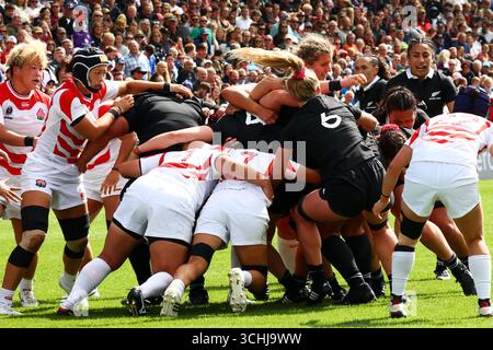 Exeter, Devon, Großbritannien. 31. August 2025. Damen Rugby World Cup Pool C: Neuseeland gegen Japan im Sandy Park, Exeter. Im Bild: Match-Action. Hinweis: Nidpor/Alamy Live News Stockfoto