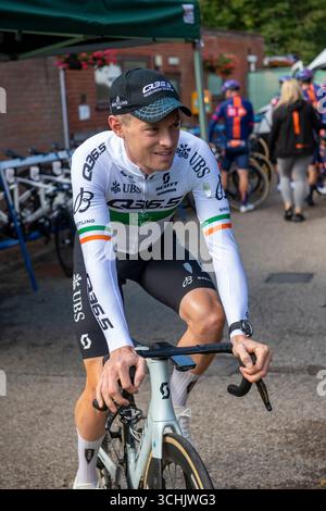 Suffolk, Großbritannien. September 2025. Rory Townsend nach der Präsentation vor der Menge und der Unterzeichnung auf Stage 1 Woodbridge Credit: GUE Studios/Alamy Live News Stockfoto