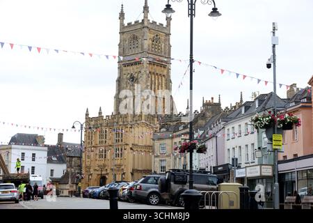 Allgemeine Ansichten von Cirencester im Cotswold District of Gloucestershire, England, Großbritannien. Stockfoto
