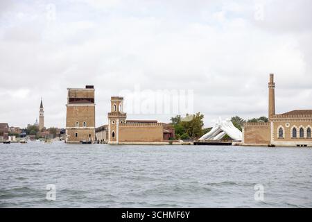 Venedig, Italien - 2. September 2025: Panoramablick auf Venedig während des 82. Internationalen Filmfestivals von Venedig Stockfoto