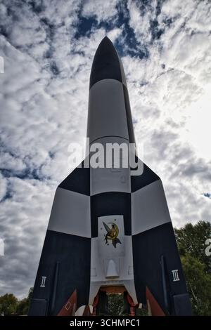 Usedom Ostsee Peenemünde V2 V1 Raketenarmee Forschungszentrum Peenemünde ballistische Rakete Wernher von Braun Stockfoto