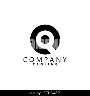 OQ QO Letter modernes, einzigartiges Logo-Design. Vorlage Für Anfängliche Monogramme Stock Vektor