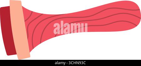 Niedlicher Vintage-Stempel Mit Seal Stock Vektor