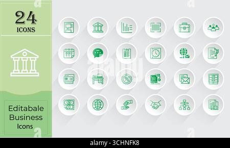 Creative Icons Kollektion für modernes Design Stock Vektor