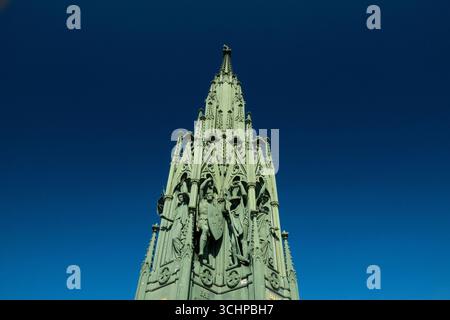 Das Preußische Denkmal der Befreiungskriege in Berlin Stockfoto
