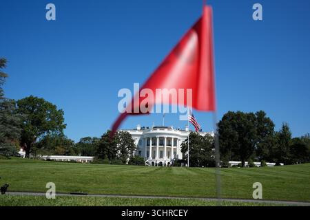 Washington, Usa. September 2025. Illustration des Weißen Hauses in Washington, 3. September 2025. Foto: Yuri Gripas/ABACAPRESS.COM Credit: Abaca Press/Alamy Live News Stockfoto