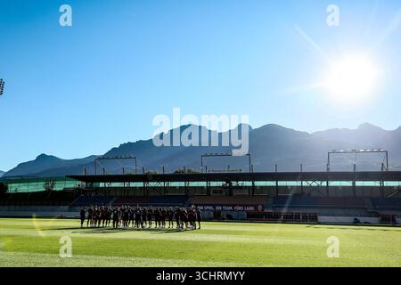 Vaduz, Liechtenstein. September 2025. Die Red Devils wurden während eines Trainings der belgischen Fußballnationalmannschaft Red Devils in Vaduz, Liechtenstein, am Mittwoch, den 03. September 2025, dargestellt. Das Team bereitet sich auf die WM-Qualifikation morgen gegen Liechtenstein vor. BELGA FOTO BRUNO FAHY Credit: Belga News Agency/Alamy Live News Stockfoto