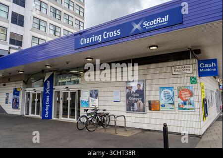 Bahnhof Charing Cross, Elmbank Crescent, Glasgow, Schottland, Großbritannien Stockfoto