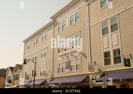 Central Hall in Mystic, Groton, Connecticut Stockfoto