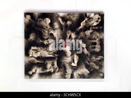 Bangkok, Thailand - 5. August 2024: Ausstellung für zeitgenössische Kunst, die große Expansion von Adisak Somkong Solo in der Blacklist Gallery, MATDOT A Stockfoto