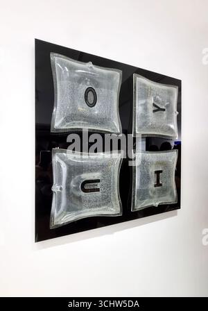 Bangkok, Thailand - 5. August 2024: Ausstellung für zeitgenössische Kunst, Things Occupying Space von Jun.GK Solo im MATDOT Art Center, Bangkok, Thai Stockfoto