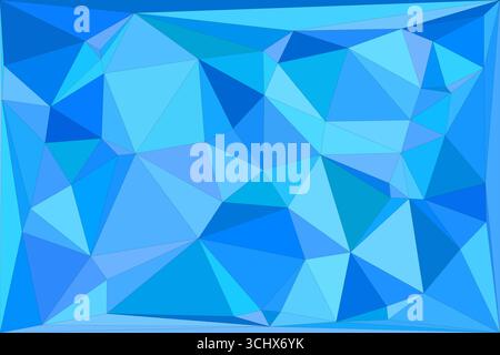 Polygonales Mosaik mit abstraktem geometrischem Hintergrund in Farbverlaufsfarbe. Design mit niedrigem Poly-Hintergrund. Technologie mit niedrigem Poly-Hintergrund. Stock Vektor
