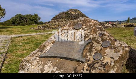 Sardinien, Su Nuraxi, Wohnungen der prähistorischen Nuragic Zivilisation, UNESCO-Weltkulturerbe, alte Festung aus 2000 v. Chr., Barumini, Europa, P Stockfoto