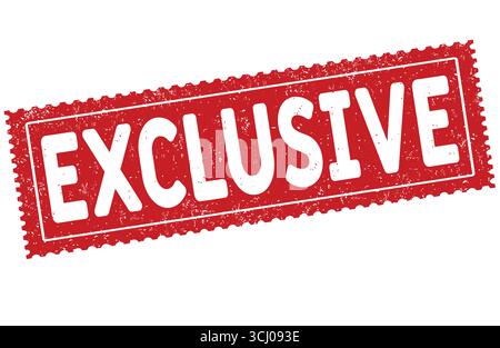 Exklusiver Grunge Gummistempel auf weißem Hintergrund, Vektorillustration Stock Vektor