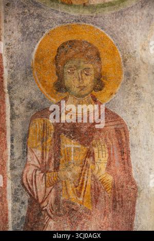 Fresken, St. Nickolas Kirche, 4. Jahrhundert, Myra Acient City, Demre, Antalya, Türkei Stockfoto
