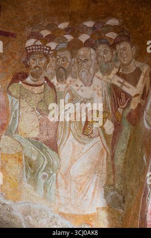 Fresken, St. Nickolas Kirche, 4. Jahrhundert, Myra Acient City, Demre, Antalya, Türkei Stockfoto
