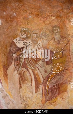 Fresken, St. Nickolas Kirche, 4. Jahrhundert, Myra Acient City, Demre, Antalya, Türkei Stockfoto