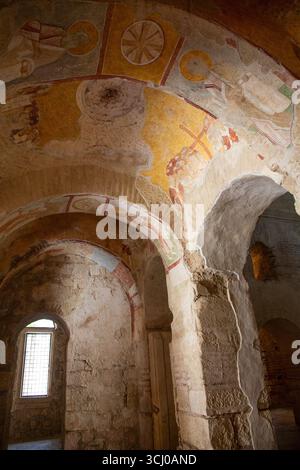 Fresken, St. Nickolas Kirche, 4. Jahrhundert, Myra Acient City, Demre, Antalya, Türkei Stockfoto
