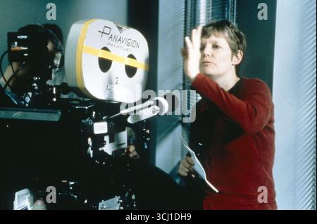 American Psycho Year : 2000 USA Regie: Mary Harron Mary Harron Shooting Picture Stockfoto