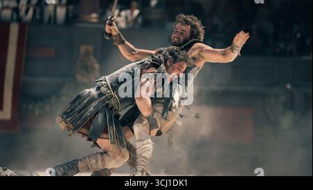 Gladiator II Jahr : 2024 USA Regie: Ridley Scott Pedro Pascal, Paul Mescal Stockfoto