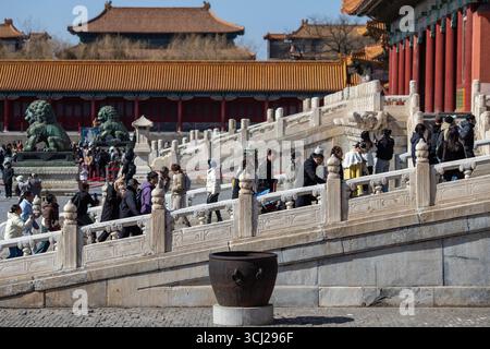 Im Museum des Verbotenen Stadtpalastes in Peking, China. Stockfoto