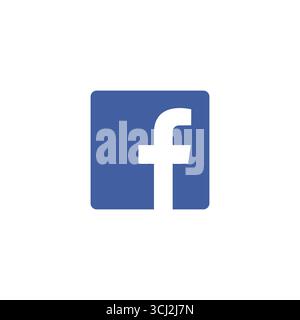 Design des Vektorsymbols für das Facebook-Logo Stock Vektor