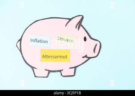 Altersarmut, Inflation, Steuern Und Boomer Solidarität Für Rentner, Pflichtsozialjahr, Senioren, Rentner, Freiwilligenarbeit, Germa Stockfoto