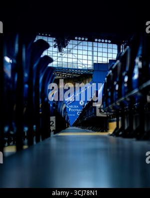London, Großbritannien. September 2025. London, England, 05. September 2025: Stadion vor dem Spiel der Womens Super League zwischen Chelsea und Manchester City an der Stamford Bridge in London, England. (Foto: Pedro Porru/Sports Press Photo/SPP) Credit: SPP Sport Press Photo. /Alamy Live News Stockfoto