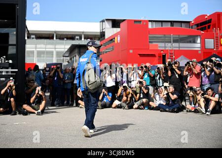 Piombino, Piombino, Italien. September 2025. 43 Franco Colapinto vom Team BWT Alpine F1 Team, Alpine Renault A525, in Paddock, während der FIA Formel 1 Weltmeisterschaft Pirelli Gran Premio d'Italia 2025, 05. September, in Monza, Italien (Credit Image: © Luca Barsali/ZUMA Press Wire) NUR REDAKTIONELLE VERWENDUNG! Nicht für kommerzielle ZWECKE! Stockfoto