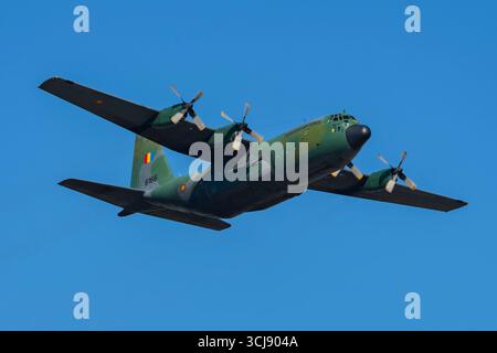 C-130 Hercules auf der BIAS Air Show 2025 in Bukarest, Rumänien Stockfoto