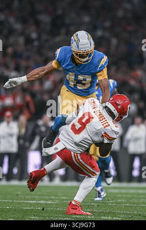 Sao Paulo, Brasilien. September 2025. Spieler Juju Smith-Schuster, während eines Spiels gegen die Los Angeles Chargers, gültig für Woche 1 der NFL Regular Season, in der Neo Química Arena östlich von São Paulo, am Freitag Abend, 5. September 2025 Credit: Brazil Photo Press/Alamy Live News Stockfoto