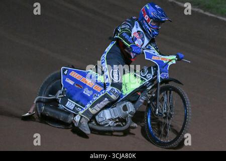 Jake Allen von Redcar Bears in Blue vor dem Cab Direct Championship-Spiel zwischen Redcar Bears und Workington Comets am Freitag, den 5. September 2025. (Foto: Trevor Wilkinson | MI News) Credit: MI News & Sport /Alamy Live News Stockfoto