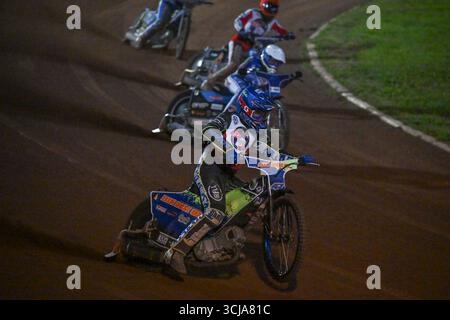 Jake Allen von Redcar Bears in Blue vor dem Cab Direct Championship-Spiel zwischen Redcar Bears und Workington Comets am Freitag, den 5. September 2025. (Foto: Trevor Wilkinson | MI News) Credit: MI News & Sport /Alamy Live News Stockfoto