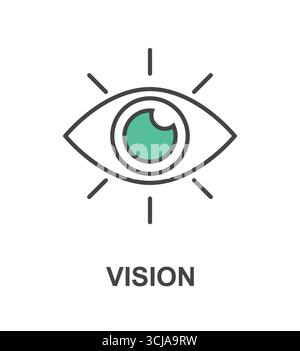 Eye Vision Symbol Vektor-Illustration des Vision Concept Symbol Stock Vektor