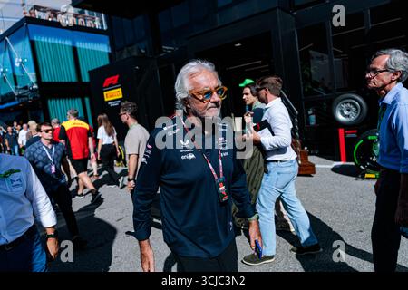 Monza, Italie. September 2025. BRIATORE Flavio (ita), Alpine F1 Team, Porträt während des Formel 1 Grand Premio d'Italia 2025, Grand Prix 2025 von Italien, 16. Runde der FIA Formel 1 Weltmeisterschaft 2025 vom 5. Bis 7. September 2025 auf dem Autodromo Nazionale Monza in Monza, Italien - Foto Germain Hazard/DPPI Credit: DPPI Media/Alamy Live News Stockfoto