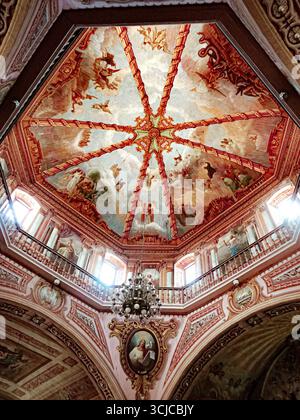 Nationaler Kulturschatz, Betis-Kirche, Sixtinische Kapelle der Philippinen, Santiago Apostol Pfarrkirche Stockfoto