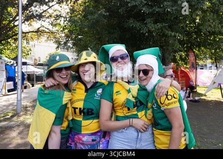 Victoria Gardens, Stadt Brighton & Hove, Großbritannien. Dies ist der Fanzone für die Frauen Rugby World Cup, England gegen Australien in Brighton. September 2025. David Smith/Alamy Stockfoto