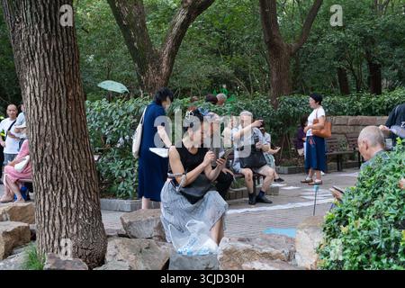 People's Park in Shanghai, China Stockfoto