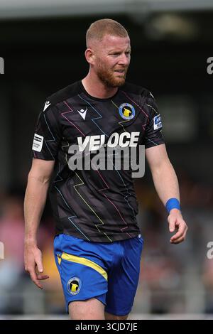 BOSTON, GROSSBRITANNIEN. SEPTEMBER 2025. Alex Whimore von Solihull Moors während des Spiels der Enterprise National League zwischen Boston United und Solihull Moors im Jakemans Community Stadium in Boston, Großbritannien. Quelle: James Holyoak/Alamy Live News Stockfoto