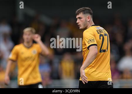BOSTON, GROSSBRITANNIEN. SEPTEMBER 2025. Manni Norkett von Boston United während des Spiels der Enterprise National League zwischen Boston United und Solihull Moors im Jakemans Community Stadium in Boston, Großbritannien. Quelle: James Holyoak/Alamy Live News Stockfoto