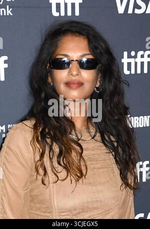 Toronto, ca. 6. September 2025. M.I.A. beim 50. Toronto International Film Festival Präsentation von Opfern am 6. September 2025 im Princess of Wales Theatre in Toronto, Kanada. Quelle: Mpi099/Media Punch/Alamy Live News Stockfoto