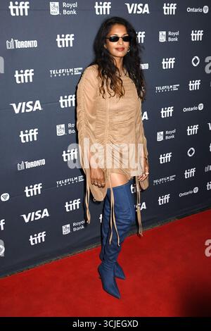 Toronto, ca. 6. September 2025. M.I.A. beim 50. Toronto International Film Festival Präsentation von Opfern am 6. September 2025 im Princess of Wales Theatre in Toronto, Kanada. Quelle: Mpi099/Media Punch/Alamy Live News Stockfoto