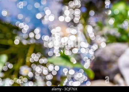 Abstrakter Bokeh-Hintergrund mit Lichtreflexionen Stockfoto