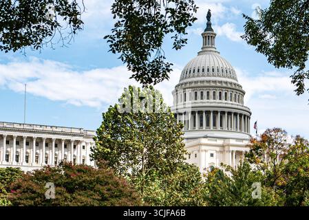 Washington, Usa. September 2025. Das US-Kapitol ist in Washington zu sehen. Quelle: SOPA Images Limited/Alamy Live News Stockfoto