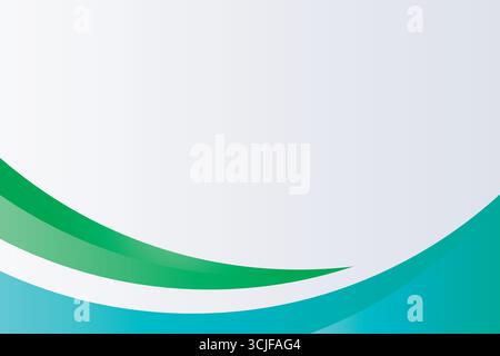 Dieser auffällige abstrakte Hintergrund zeichnet sich durch leuchtend grüne und blaue geschwungene Linien aus, die ein dynamisches und optisch ansprechendes Designelement schaffen. Das fließende, Stock Vektor