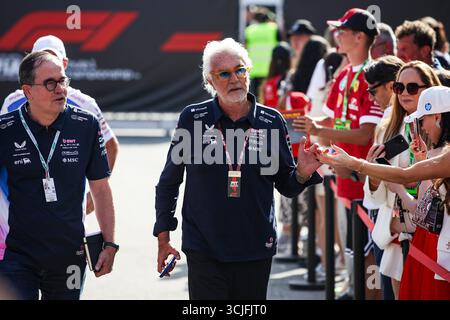 Monza, Italie. September 2025. BRIATORE Flavio (ita), Alpine F1 Team, Porträt während des Formel 1 Grand Premio d'Italia 2025, Grand Prix 2025 von Italien, 16. Runde der FIA Formel-1-Weltmeisterschaft 2025 vom 5. Bis 7. September 2025 auf dem Autodromo Nazionale Monza in Monza, Italien - Foto Xavier Bonilla/DPPI Credit: DPPI Media/Alamy Live News Stockfoto