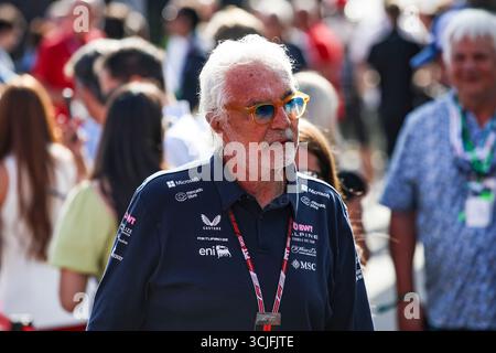 Monza, Italie. September 2025. BRIATORE Flavio (ita), Alpine F1 Team, Porträt während des Formel 1 Grand Premio d'Italia 2025, Grand Prix 2025 von Italien, 16. Runde der FIA Formel-1-Weltmeisterschaft 2025 vom 5. Bis 7. September 2025 auf dem Autodromo Nazionale Monza in Monza, Italien - Foto Xavier Bonilla/DPPI Credit: DPPI Media/Alamy Live News Stockfoto
