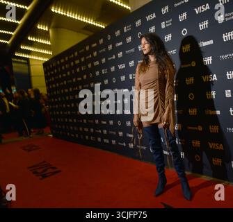 Toronto, Kanada. September 2025. Der britische Rapper M.I.A. nimmt am Samstag, den 6. September 2025, im Princess of Wales Theatre in Toronto, Kanada, an der Weltpremiere von „Opferfice“ Teil. Das Festival feiert seinen 50. Meilenstein in diesem Jahr und präsentiert 291 Filme aus aller Welt. Foto: Chris Chew/UPI Credit: UPI/Alamy Live News Stockfoto